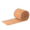 Wooden Garden Pathway, 24 ft L x 17 in W, Non-Slip Straight Garden Walkway, Roll Out Cedar Outdoor Walkway Path with Wire Rope Connection