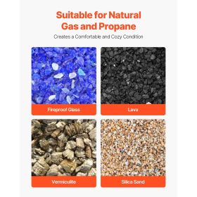 Lava Rocks, 0.8-1.2 inch Fire Stones Lava Rocks For Fire Pit, Reusable Fire Pit Stones Indoor and Outdoor Use