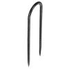 Rebar Stakes, 10-Inch, Heavy-Duty 0.32 in Diameter U Shape, Galvanized Steel Ground Anchors with Chisel Point End & Rust-Resistant Coating