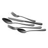 30-Piece Black Silverware Set, Food-Grade Stainless Steel Flatware Utensils for 6, Mirror Finished Cutlery Set