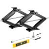 6500 lbs RV Scissor Jacks, 4-23.4 in RV Stabilizer Leveling Scissor Jacks, Set of 2, Heavy Duty Stabilizer Jack with Crank Handle
