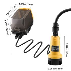 Cordless Submersible Water Transfer Pump, 528GPH, Portable Sump Pump with G3/4" Garden Hose, Compatible with Dewalt 20V MAX Battery (No Battery)