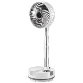 VEVOR 8 inch Portable Foldable Rechargeable Oscillating Fan, 3-in-1 Battery Operated with Remote Control, Quiet Desk/Table Pedestal Fan, 8 Speeds