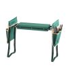 Garden Kneeler and Seat, 6 in Wide Kneeling Pad, Heavy Duty Garden Kneeling Stool, Folding Garden Seat with 2 Tool Bags, Relieve Knee & Back Pain