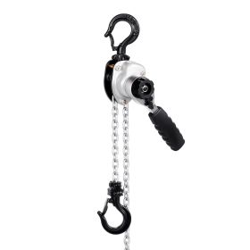 VEVOR Manual Lever Chain Hoist, 1/2T 1100LBS Capacity Heavy Duty Come Along, 5FT Lift G80 Alloy Steel Chain With Dual Pawl Mechanical Brake