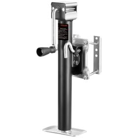 Trailer Jack, 2500 lbs Dynamic Load Capacity, Heavy Duty Swivel Bolt-on Trailer Jack with Ergonomic Handle, 15-inch Vertical Travel, Suitable for RV