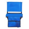 VEVOR Stadium Seat, Folding Bleacher Chair with Back Support and Thick Cushion, Padded Stadium Seat for Bleacher Includes Shoulder Strap, Hooks