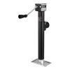 Trailer Jack, 5000 lbs Dynamic Load Capacity, Weld-on Pipe-Mount Swivel Trailer Jack with Ergonomic Handle, 15-inch Vertical Travel, Suitable for RV