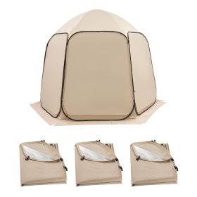 Sun Shade Sail Canopy Covers, Fit for 10 x 9.2 ft Screen House Tent, Sun Protection, 5.51 x 4.23 ft 300D Oxford Silver-Coated Fabric