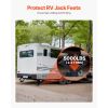 RV Leveling Pads, 4-Pack Rubber Trailer Jack Pads, Each with 5000 lbs Capacity, Jack Stabilizer Pad with Large Surface Area