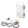 Portable Propane Water Heater, 5L Tankless Outdoor Water Heater, 34000 BTU 1.32 GPM Instant Hot Water