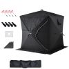 Outdoor Sauna Tent Pro, Portable Steam & Dry Sauna for 4 Persons, Heavy-Duty Oxford Cloth & Carbon Steel, Easy Setup for Camping, Backyard