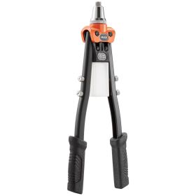 VEVOR Pop Rivet Gun Kit, with 230 Blind Rivets, Two-Handed Riveter with 5 Interchangeable Nosepieces, 5 Drill Bits, and a Carrying Case