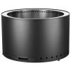 Smokeless Fire Pit Stove Bonfire, H: 18 in x Dia: 28 in ,Wood Burning Fireplaces with Removable Ash Pan
