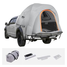 Truck Bed Tent, 5.5'-6' Pickup Truck Tent with Rain Layer and Carry Bag, Waterproof PU2000mm Double Layer Truck Tent for Camping