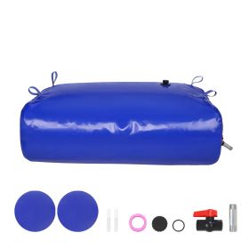 330L/87 Gallon Water Storage Bladder, RV Water Tank, 1000D Blue PVC Collapsible Water Storage Containers, Large Capacity Soft Water Bag