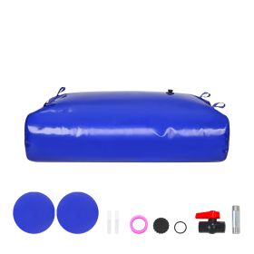 540L/142.7 Gallon Water Storage Bladder, RV Water Tank, 1000D Blue PVC Collapsible Water Storage Containers, Large Capacity Soft Water Bag