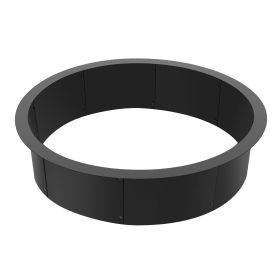 Fire Pit Ring, 45-Inch Outer/39-Inch Inner Diameter, 10inch Height Fire Pit Insert, Heavy Duty Carbon Steel Liner DIY Campfire Ring above or In-Ground