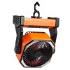 Portable Fan Rechargeable 8 inch, Battery Powered Fan with LED Lantern, 4 Speeds Adjustable Portable Small Table Fan Personal