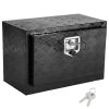 Underbody Truck Box, 24" x 14" x 16" Pickup Storage Box, Heavy Duty Aluminum Diamond Plate Tool Box with Lock and Keys