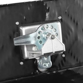 Underbody Truck Box, 18" x 12" x 14" Pickup Storage Box, Heavy Duty Aluminum Diamond Plate Tool Box with Lock and Keys