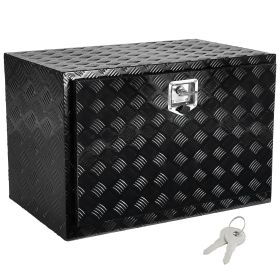 Underbody Truck Box, 48" x 17" x 18" Pickup Storage Box, Heavy Duty Aluminum Diamond Plate Tool Box with Lock and Keys