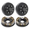 Trailer Hub Drum Kits 8 on 6.5" B.C. with 12" x 2" Electric Brakes, Self-Adjusting Trailer Brake Assembly for 7000 lbs Axle, 5-Hole Mounting