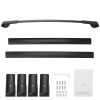 Roof Rack Cross Bars, Fit for 2014-2021 Subaru Forester with Raised Side Rails, 200 lbs Load Capacity, Aluminum Crossbars with Locks
