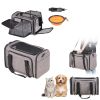Cat Carrier with Wheels, Airline Approved Rolling Pet Carrier with Telescopic Handle and Shoulder Strap, Dog Carrier with Wheels for Pets under 25 lbs