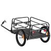 Bike Cargo Trailer, 160 lbs Load Capacity, Heavy-Duty Bicycle Wagon Cart, Foldable Compact Storage & Quick Release with Universal Hitch, 16" Wheels
