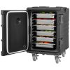 Insulated Food Pan Carrier, 95 Qt Hot Box for Catering, Food Box Carrier with Buckle, Front Loading Food Warmer with Handles