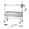 Upgrade Rotisserie Grill, 35 Inch 90 Lbs Capacity, BBQ Whole Pig Lamb Goat Charcoal Spit Grill