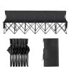 Portable Folding Bench, 6 Seat Foldable Soccer Bench with Side Pockets and Carrying Bag, Lightweight Sideline Seating with Back Rest for Football