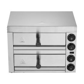 Electric Pizza Oven for Countertops, 12-inch, 1700W, with Temp Control & 0-60 Min Timer, Even Baking Technology & Easy Clean Crumb Tray