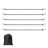 12 Piece Bungee Cords with A3 Steel Hooks, 32 Inch Heavy Duty Bungee Straps, 8 mm Elastic Bungee Ropes Set for Camping, Tarps, Motorcycle