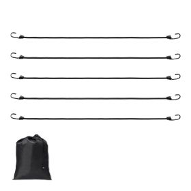 12 Piece Bungee Cords with A3 Steel Hooks, 32 Inch Heavy Duty Bungee Straps, 8 mm Elastic Bungee Ropes Set for Camping, Tarps, Motorcycle