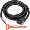 50' 50A RV Camp Power Cord Generator Cord 6/3 + 8/1 AWG NEMA 14-50P to Bare Wire