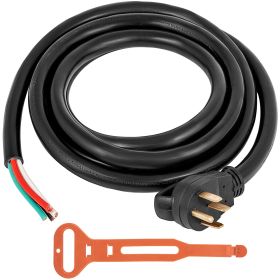 50' 50A RV Camp Power Cord Generator Cord 6/3 + 8/1 AWG NEMA 14-50P to Bare Wire