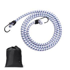 6 Piece Bungee Cords with A3 Steel Hooks, 72 Inch Heavy Duty Bungee Straps, 12 mm Elastic Bungee Ropes Set for Camping, Tarps, Motorcycle