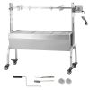 Rotisserie Grill, BBQ Whole Pig Lamb Goat Charcoal Spit Grill, 46 Inch 132 Lbs Capacity