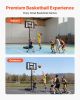 VEVOR Portable Basketball Stand, 4.4 ft to 10 ft Height Adjustment Basketball Hoop & Goal