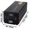Pure Sine Wave Inverter, 5000 Watt, Power Inverter, DC 12V to AC 120V Car Inverter, with LCD Display, USB Port and Remote Controller