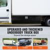 Underbody Truck Box, 60" x 17" x 18" Pickup Storage Box, Heavy Duty Aluminum Diamond Plate Tool Box with Lock and Keys