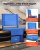 VEVOR Stadium Seat, Folding Bleacher Chair with Back Support and Thick Cushion, Padded Stadium Seat for Bleacher Includes Shoulder Strap, Hooks