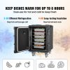 Insulated Food Pan Carrier, 95 Qt Hot Box for Catering, Food Box Carrier with Buckle, Front Loading Food Warmer with Handles