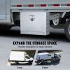 Underbody Truck Box, 24"×14"×16" Pickup Storage Box, Heavy Duty Aluminum Diamond Plate Tool Box with Lock and Keys
