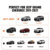 Roof Rack Cross Bars, Compatible with 2011-2021 Jeep Grand Cherokee with Grooved Side Rails, 200lbs Load Capacity, Aluminum Crossbars with Locks