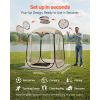 Pop up Sports Tent, 50x50 in Clear Bubble Tent for 1 Person, Waterproof Outdoor Pod with Floor Mat & Top Cover