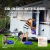 330L/87 Gallon Water Storage Bladder, RV Water Tank, 1000D Blue PVC Collapsible Water Storage Containers, Large Capacity Soft Water Bag