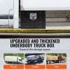 Underbody Truck Box, 18" x 12" x 14" Pickup Storage Box, Heavy Duty Aluminum Diamond Plate Tool Box with Lock and Keys